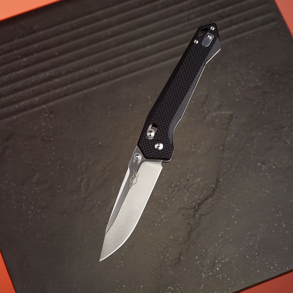 Ніж складаний туристичний Firebird FB7651 (8.3 см) 440С / G10 чорний